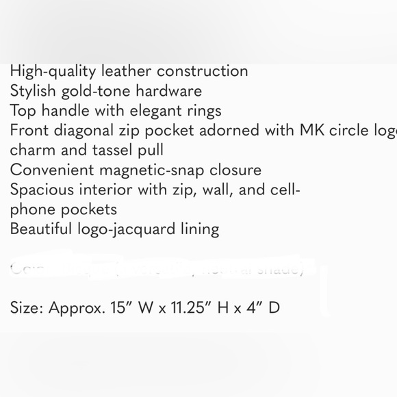 Michael Kors Charm Tassel tote - Picture 6 of 6